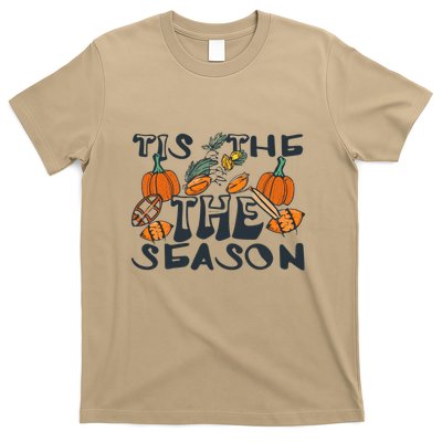 TIS THE SEASON FALL FOOTBALL THANKSGIVING PUMPKIN SPICE T-Shirt