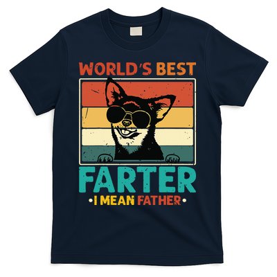 Worlds Best Farter I Mean Father Best Dad Ever Cool Dog T-Shirt
