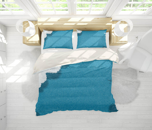 3D Blue Sky Plane Quilt Cover Set Bedding Set Pillowcases 107