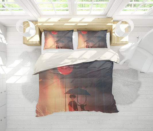 3D Cartoon Boy Deer Quilt Cover Set Bedding Set Pillowcases 118