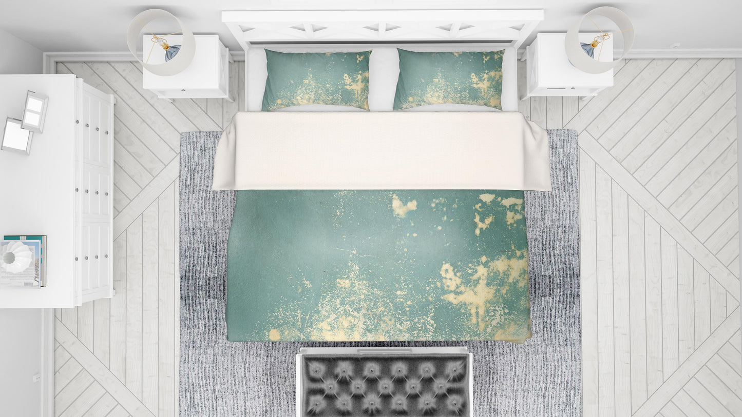 3D Blue Wall Peeling Quilt Cover Set Bedding Set Pillowcases 104