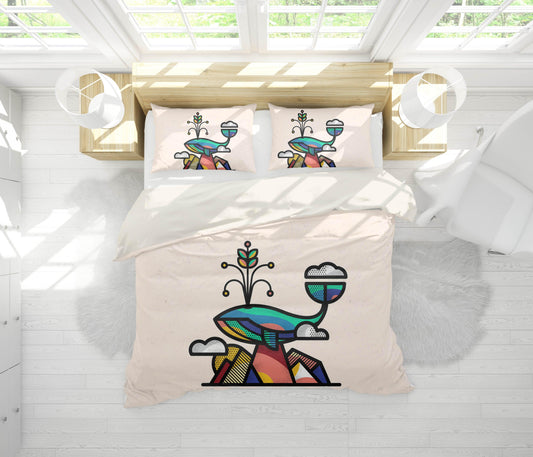 3D Cartoon Pattern Quilt Cover Set Bedding Set Pillowcases 85