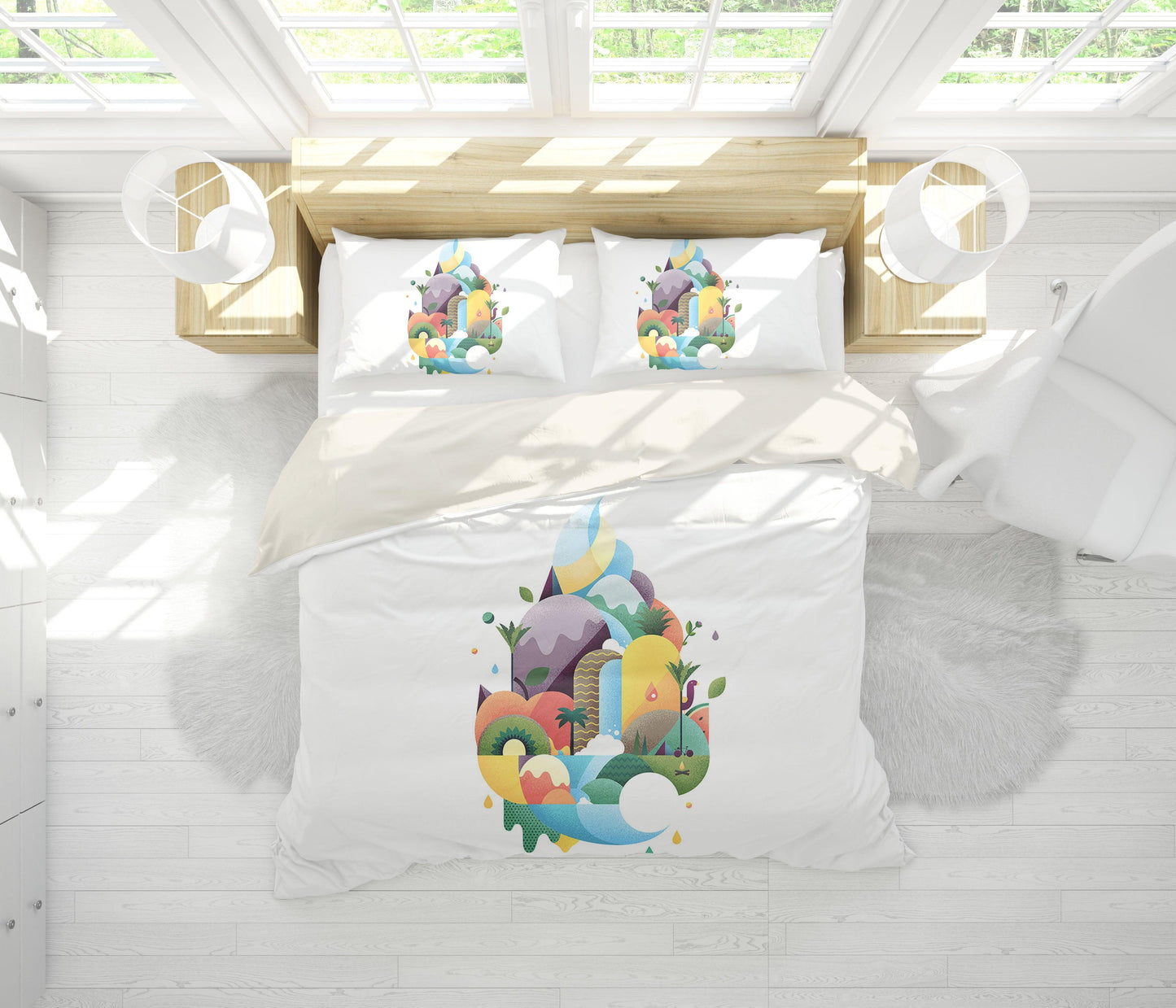 3D Cartoon Pattern Quilt Cover Set Bedding Set Pillowcases 159