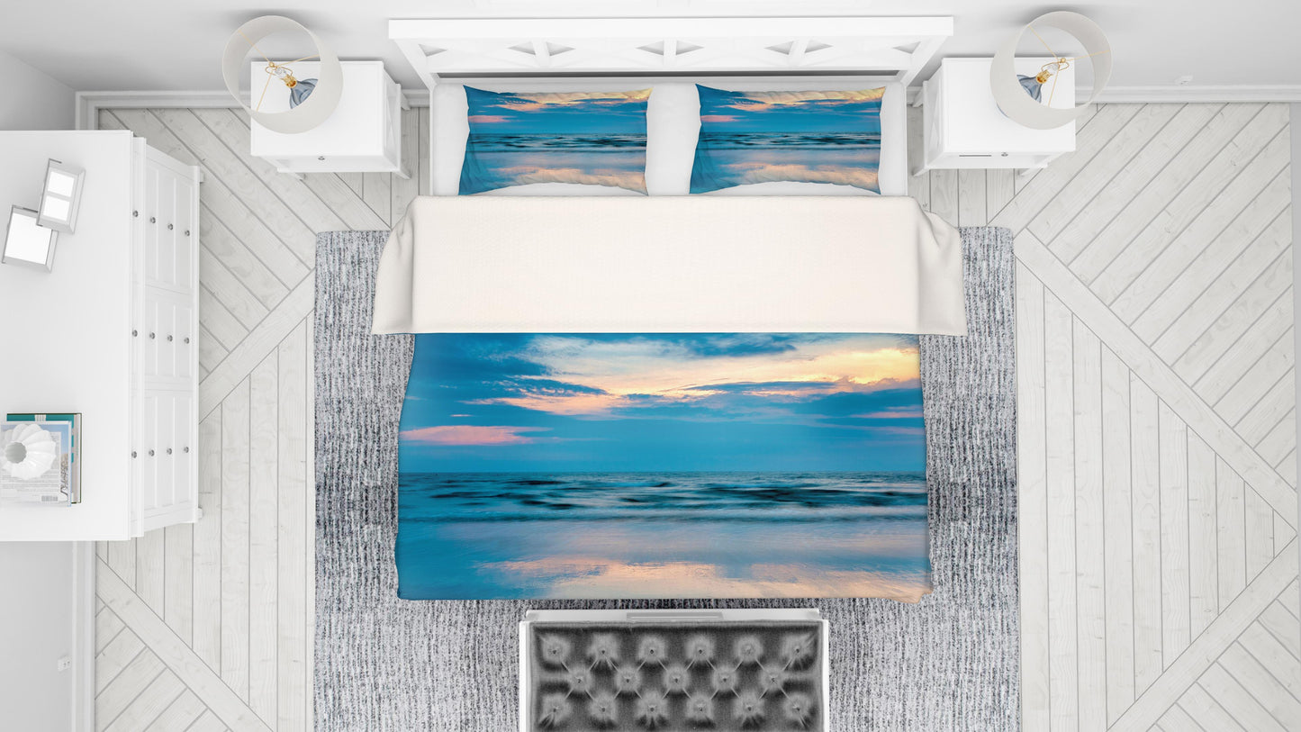 3D Blue Sea Quilt Cover Set Bedding Set Pillowcases 84