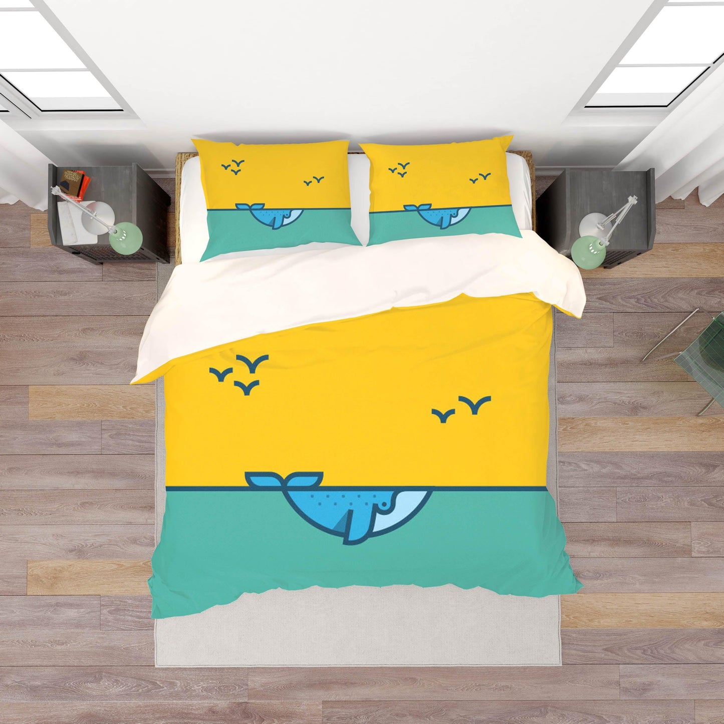 3D Cartoon Dolphin Quilt Cover Set Bedding Set Pillowcases 142