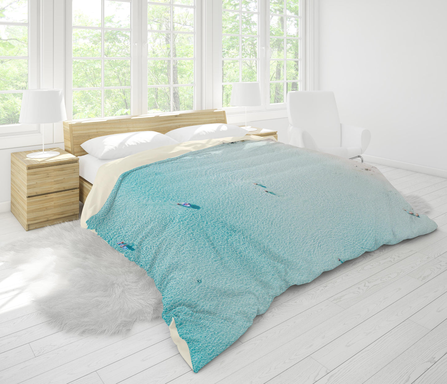 3D Blue Sea Beach Quilt Cover Set Bedding Set Pillowcases 26