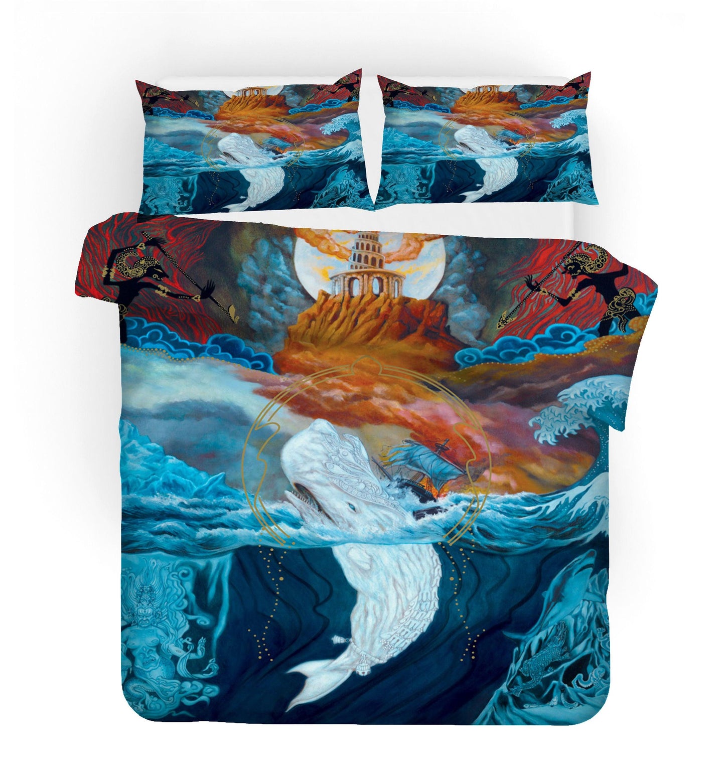 3D Abstract Myth Quilt Cover Set Bedding Set Pillowcases 43