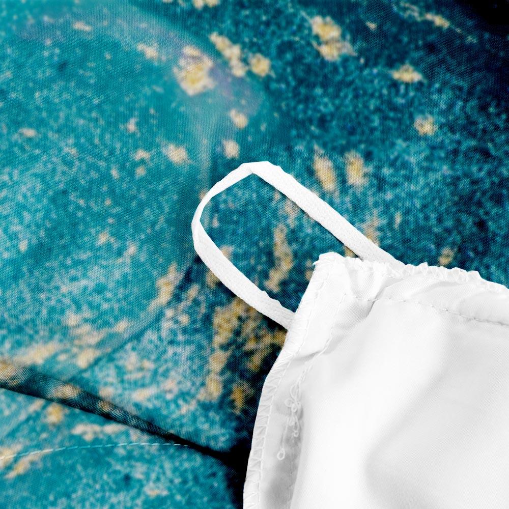 3D Blue Marble Pattern Quilt Cover Set Bedding Set Duvet Cover Pillowcases JN 1191