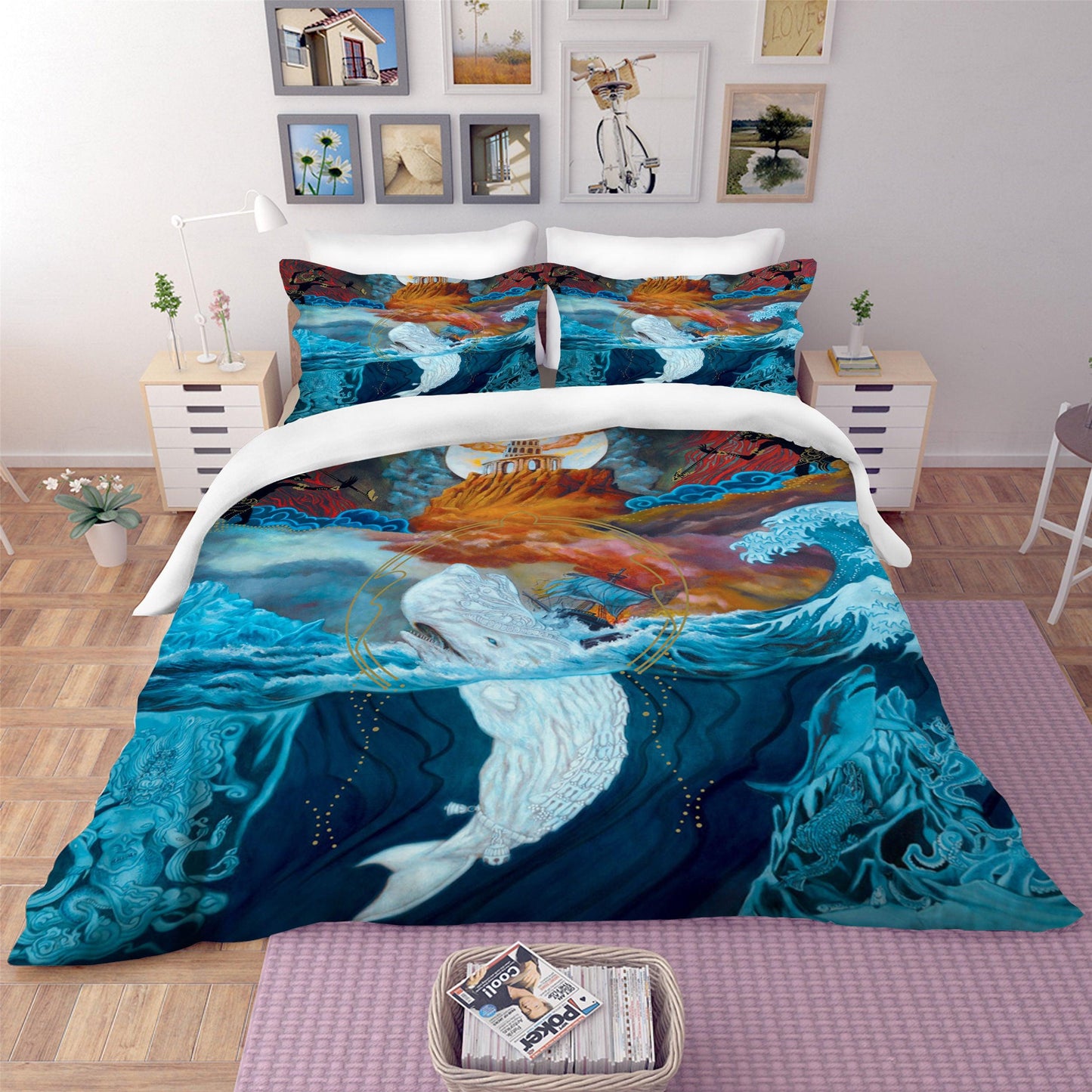 3D Abstract Myth Quilt Cover Set Bedding Set Pillowcases 43