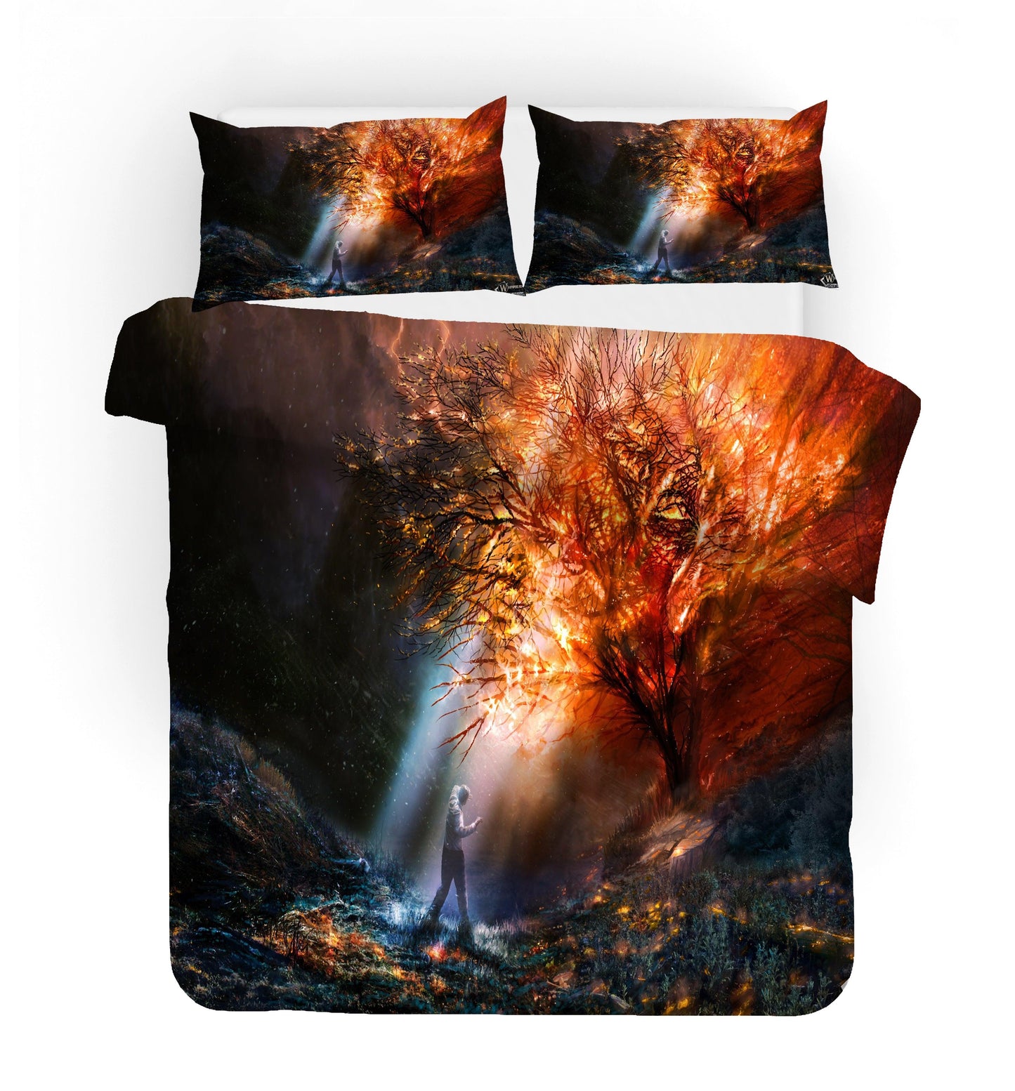 3D Autumn Forest Quilt Cover Set Bedding Set Pillowcases 66