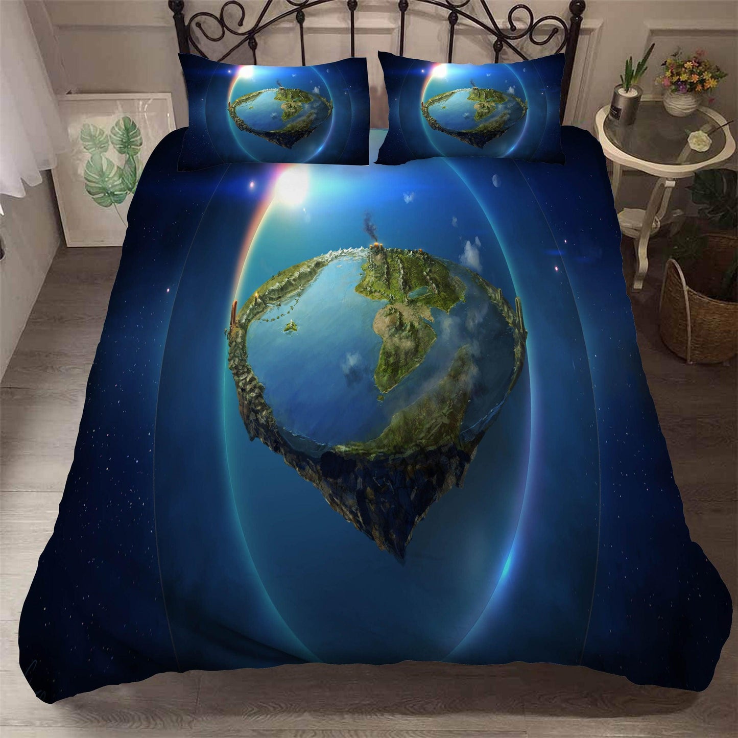 3D Blue Abstract Planet Quilt Cover Set Bedding Set Pillowcases 34