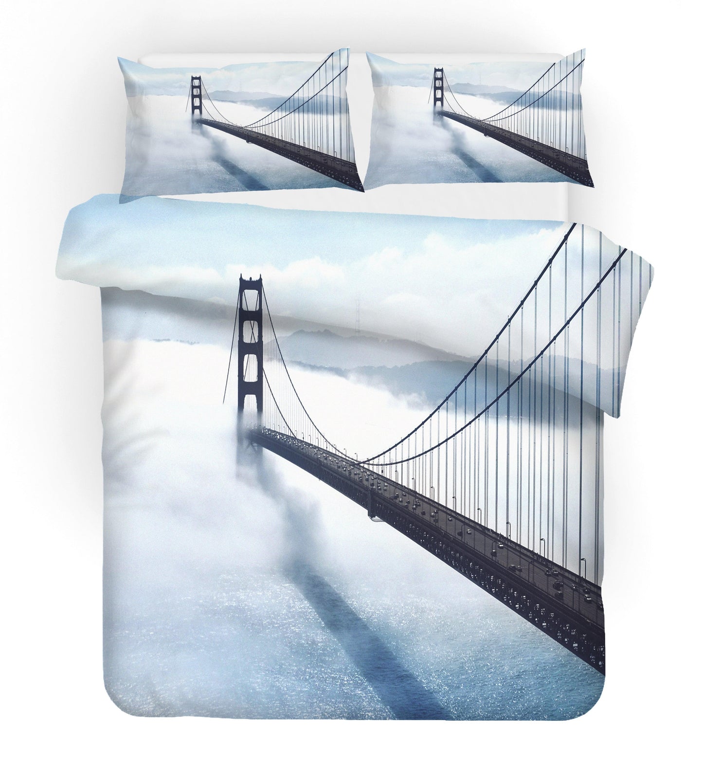 3D Bridge Across Sea Quilt Cover Set Bedding Set Pillowcases 258