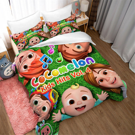 3D Cartoon Nursery Rhymes Pattern Quilt Cover Set Bedding Set Duvet Cover Pillowcases 58