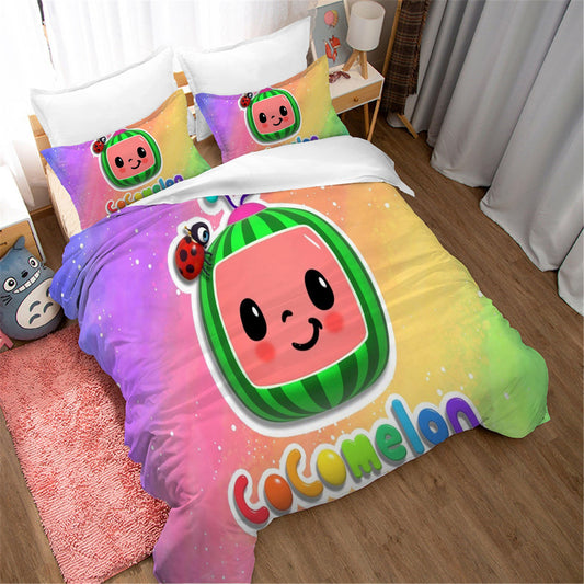 3D Cartoon Nursery Rhymes Pattern Quilt Cover Set Bedding Set Duvet Cover Pillowcases 59