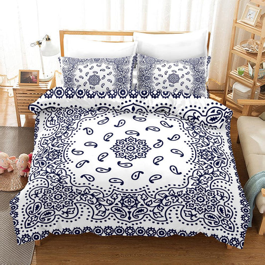 3D Abstract Blue Whale Quilt Cover Set Bedding Set Pillowcases 172