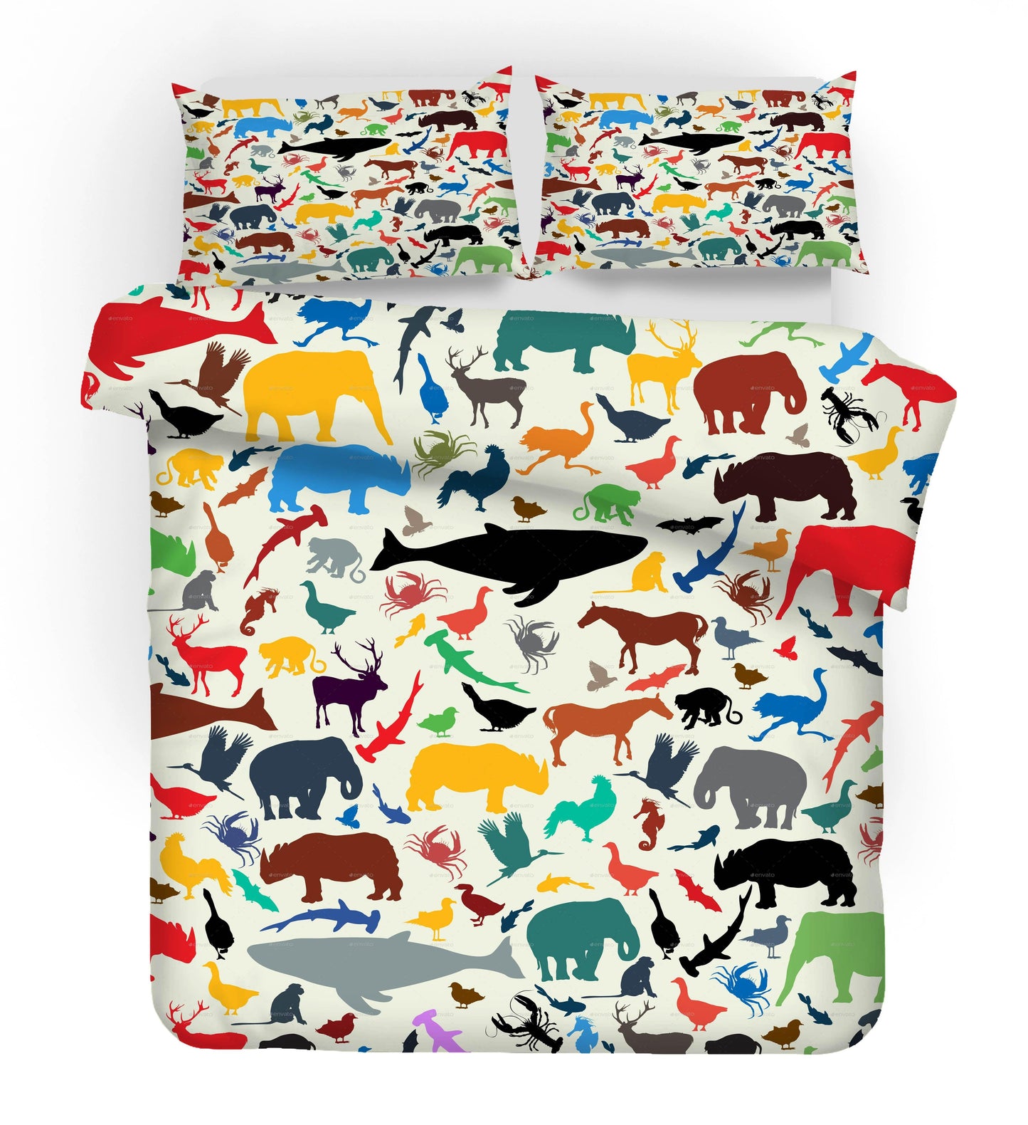 3D Animals Pattern Quilt Cover Set Bedding Set Pillowcases 219