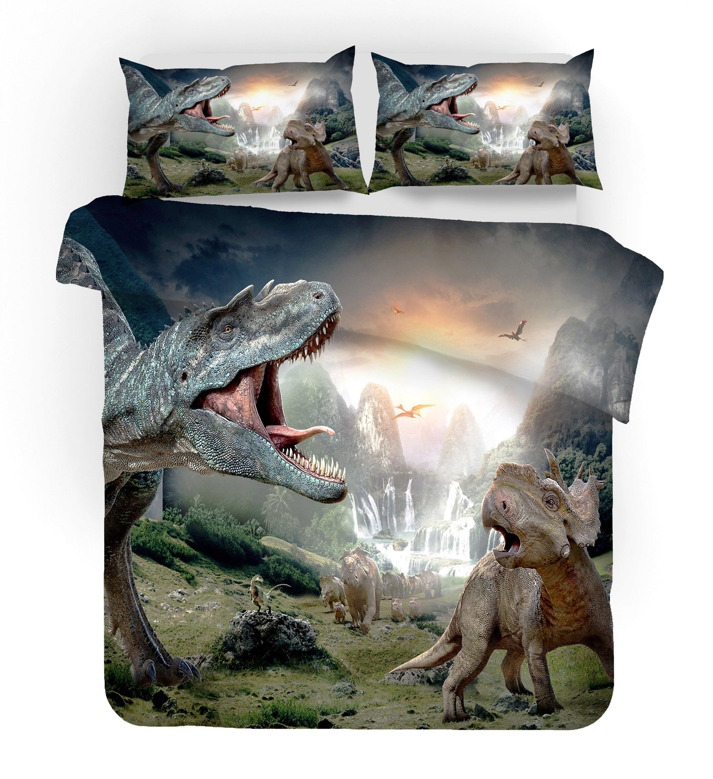 3D Animal Skeleton Jurassic Park Quilt Cover Set Bedding Set Duvet Cover Pillowcases 15