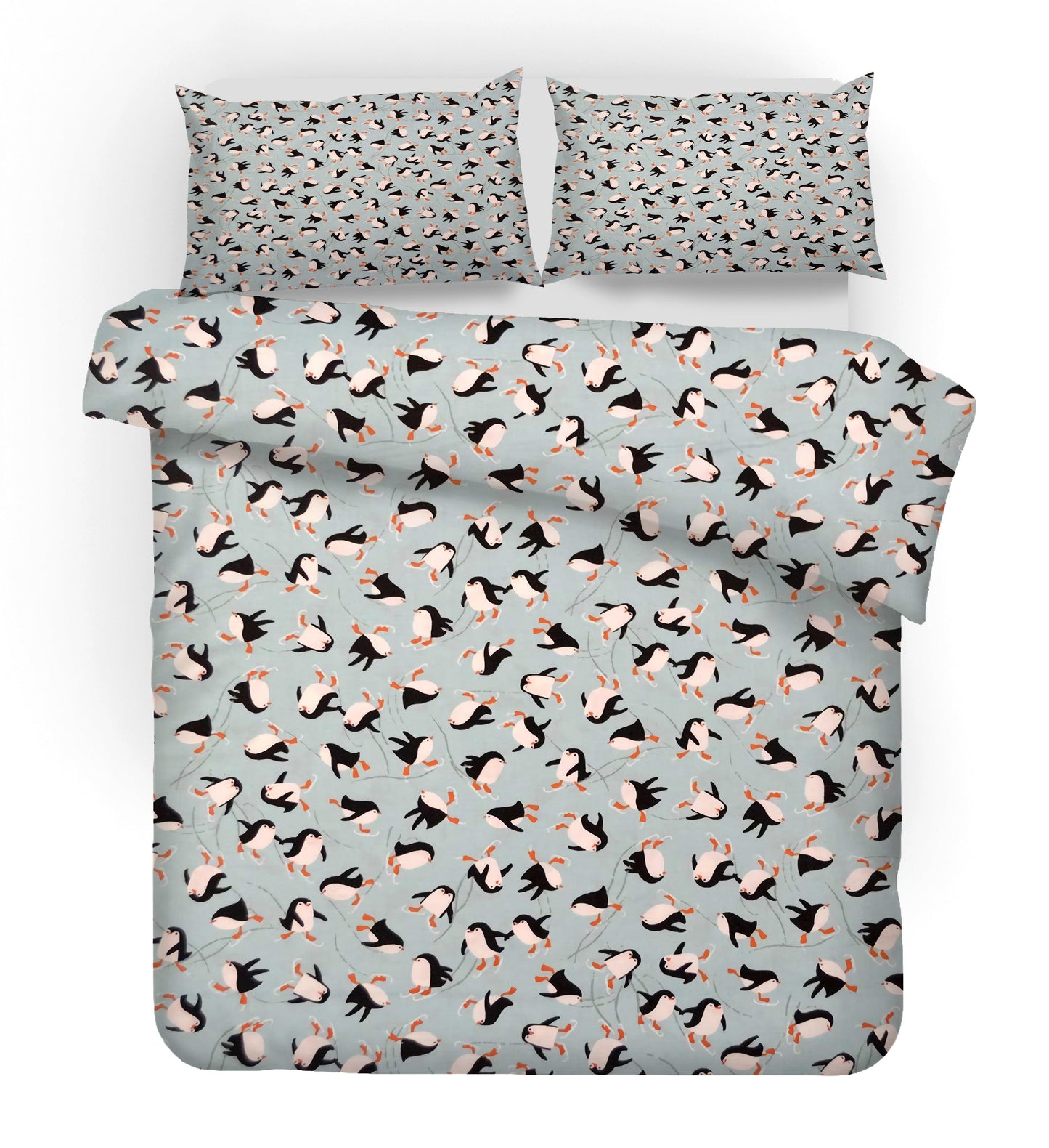 3D Cartoon Penguin Quilt Cover Set Bedding Set Pillowcases 98