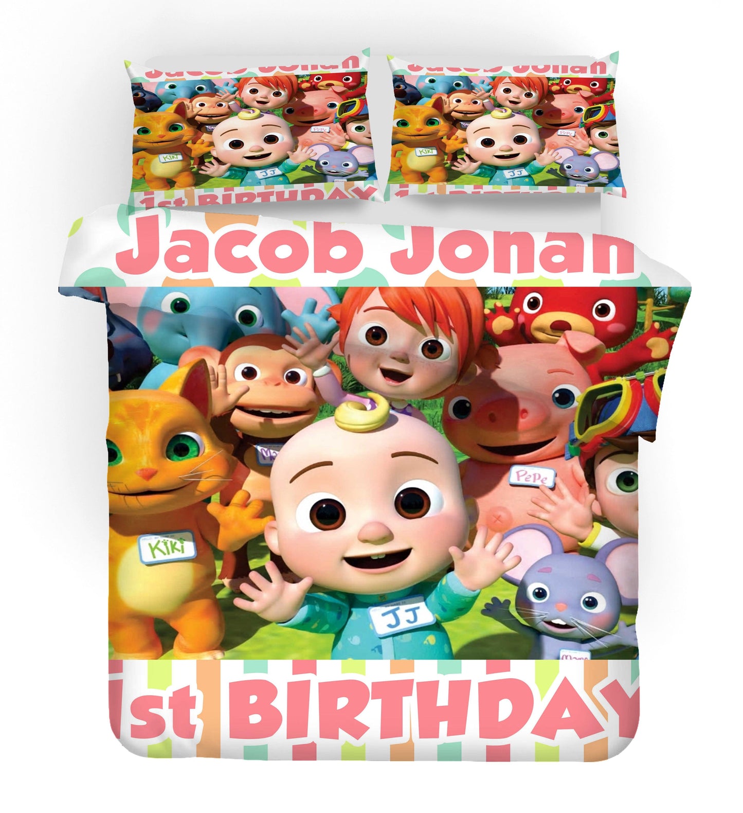 3D Cartoon Nursery Rhymes Pattern Quilt Cover Set Bedding Set Duvet Cover Pillowcases 62