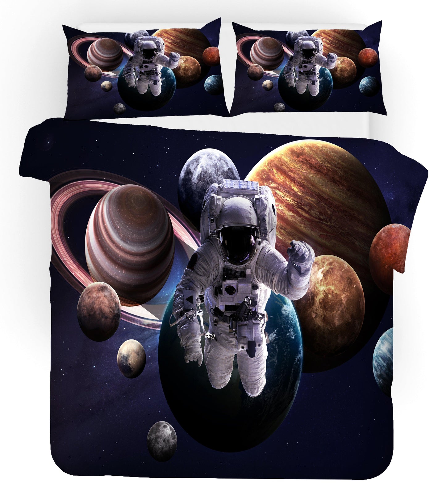 3D Astronaut Universe Planet Quilt Cover Set Bedding Set Pillowcases 59
