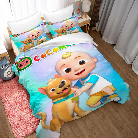 3D Cartoon Nursery Rhymes Pattern Quilt Cover Set Bedding Set Duvet Cover Pillowcases 63