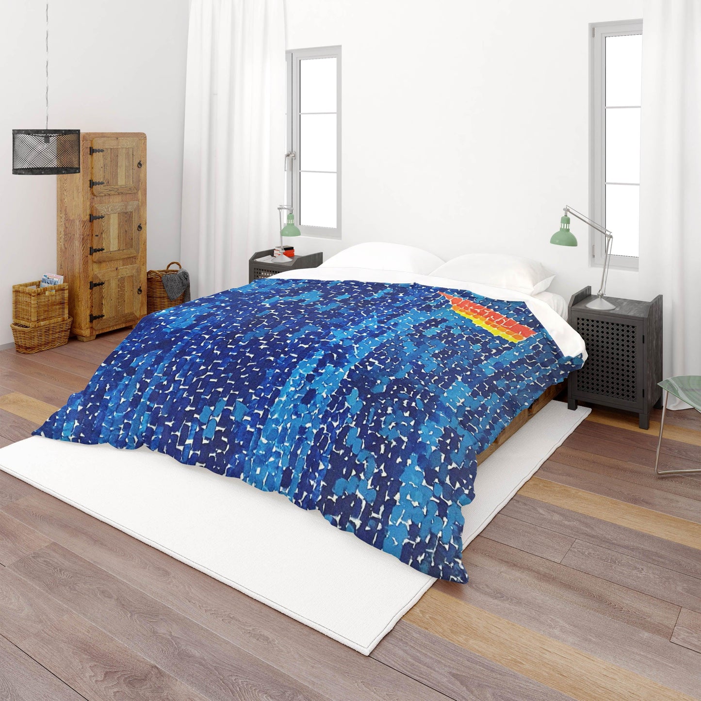 3D Blue Mosaic Quilt Cover Set Bedding Set Pillowcases  28