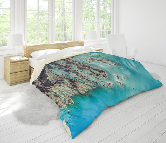 3D Blue Sea Wave Quilt Cover Set Bedding Set Pillowcases 73