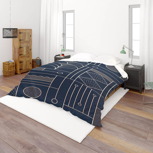 3D Black White Geometry Stripes Quilt Cover Set Bedding Set Pillowcases  42