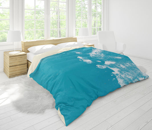 3D Blue Watercolor Quilt Cover Set Bedding Set Pillowcases 113