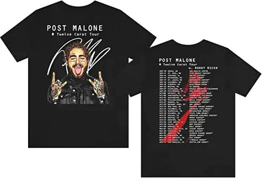 Post Rapper Funny Malone Twelve Carat Tour 2022, Music Concert Tour 2022 T-Shirt