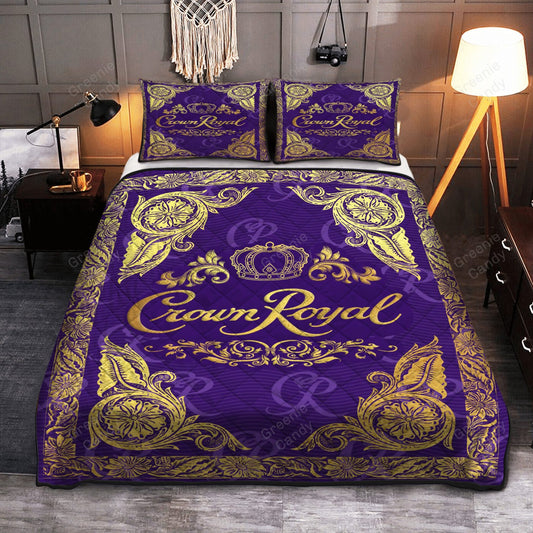 Crown Royal Deluxe Whiskey Bedding Set V1