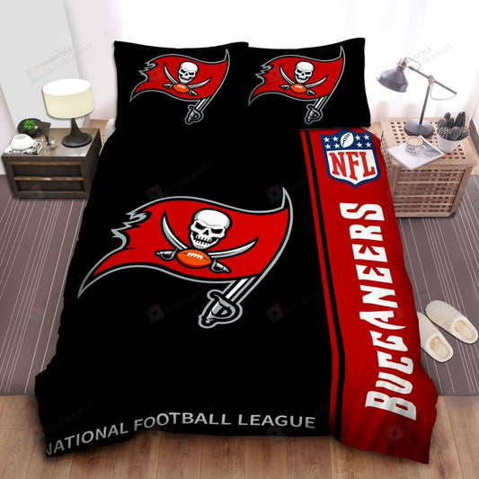 NFL Tampa Bay Buccaneers Black Red Bedding Set