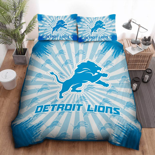 NFL Detroit Lions Light Blue Bedding Set