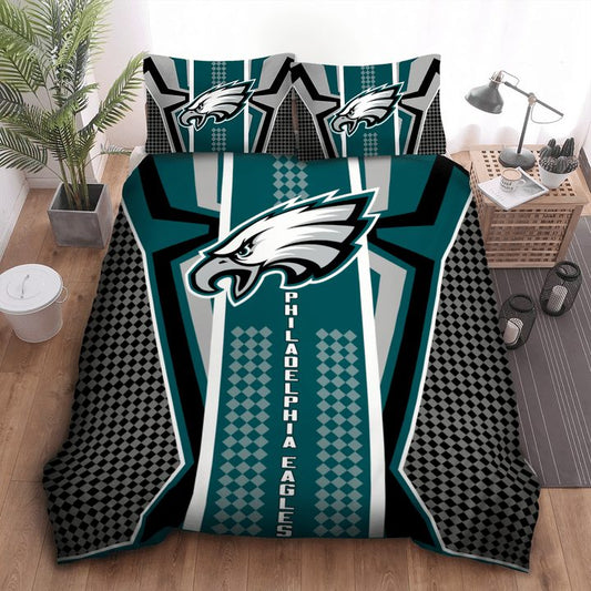 NFL Philadelphia Eagles Green Grey Bedding Set