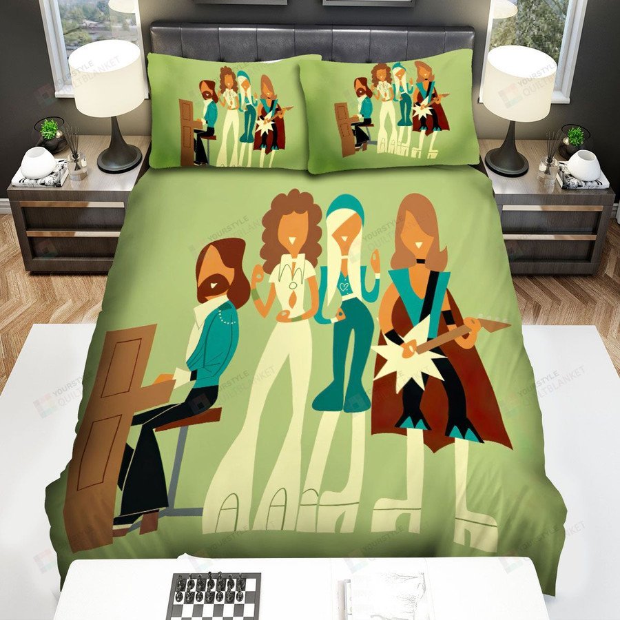 ABBA Members Fan Art Bedding Set