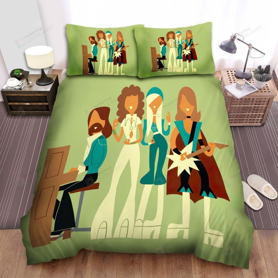 ABBA Members Fan Art Bedding Set