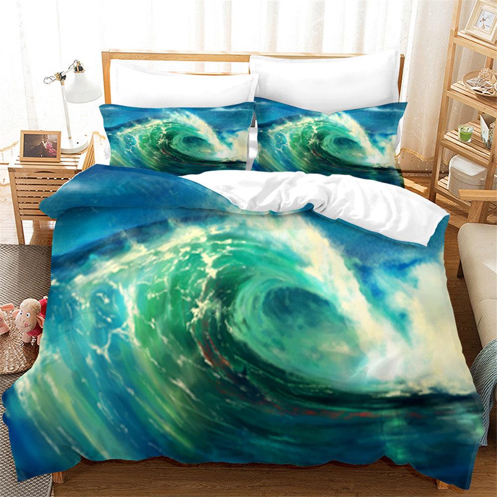 3D Artistic Waves Nature Landscape Quilt Cover Set Bedding Set Duvet Cover Pillowcases 57