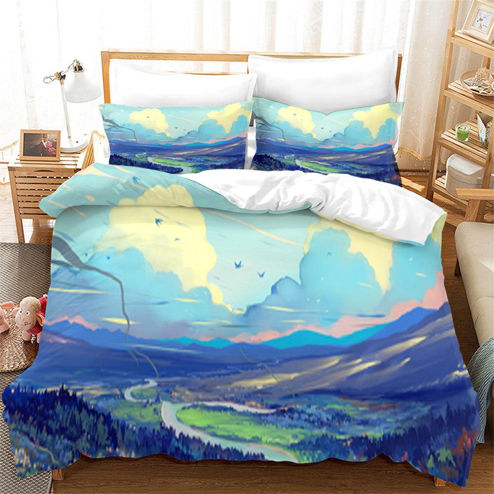 3D Art Nature Landscape Quilt Cover Set Bedding Set Duvet Cover Pillowcases 13