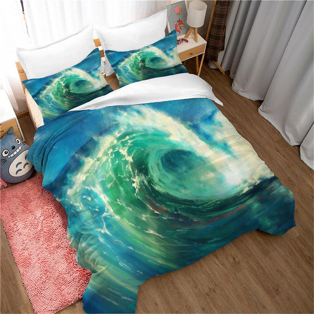 3D Artistic Waves Nature Landscape Quilt Cover Set Bedding Set Duvet Cover Pillowcases 57