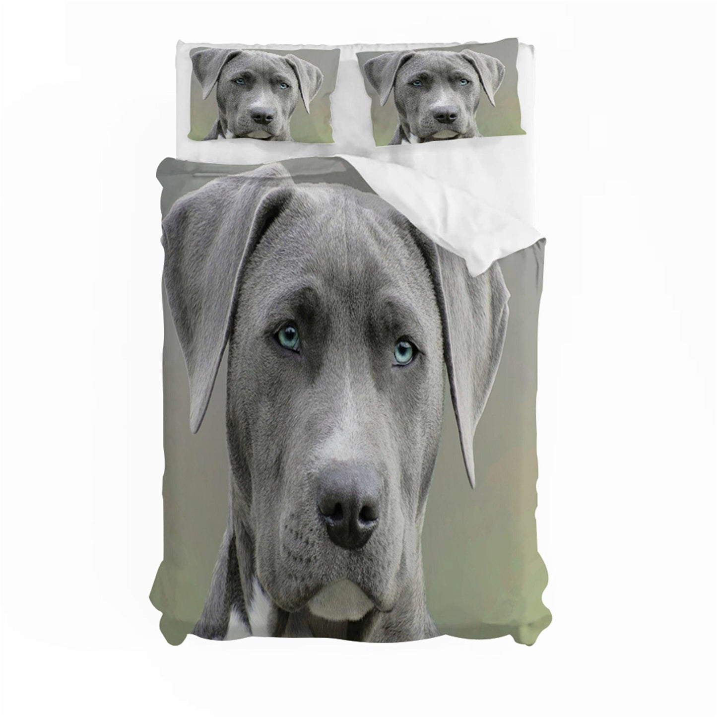 3D Animal Dog Quilt Cover Set Bedding Set Duvet Cover Pillowcases 140