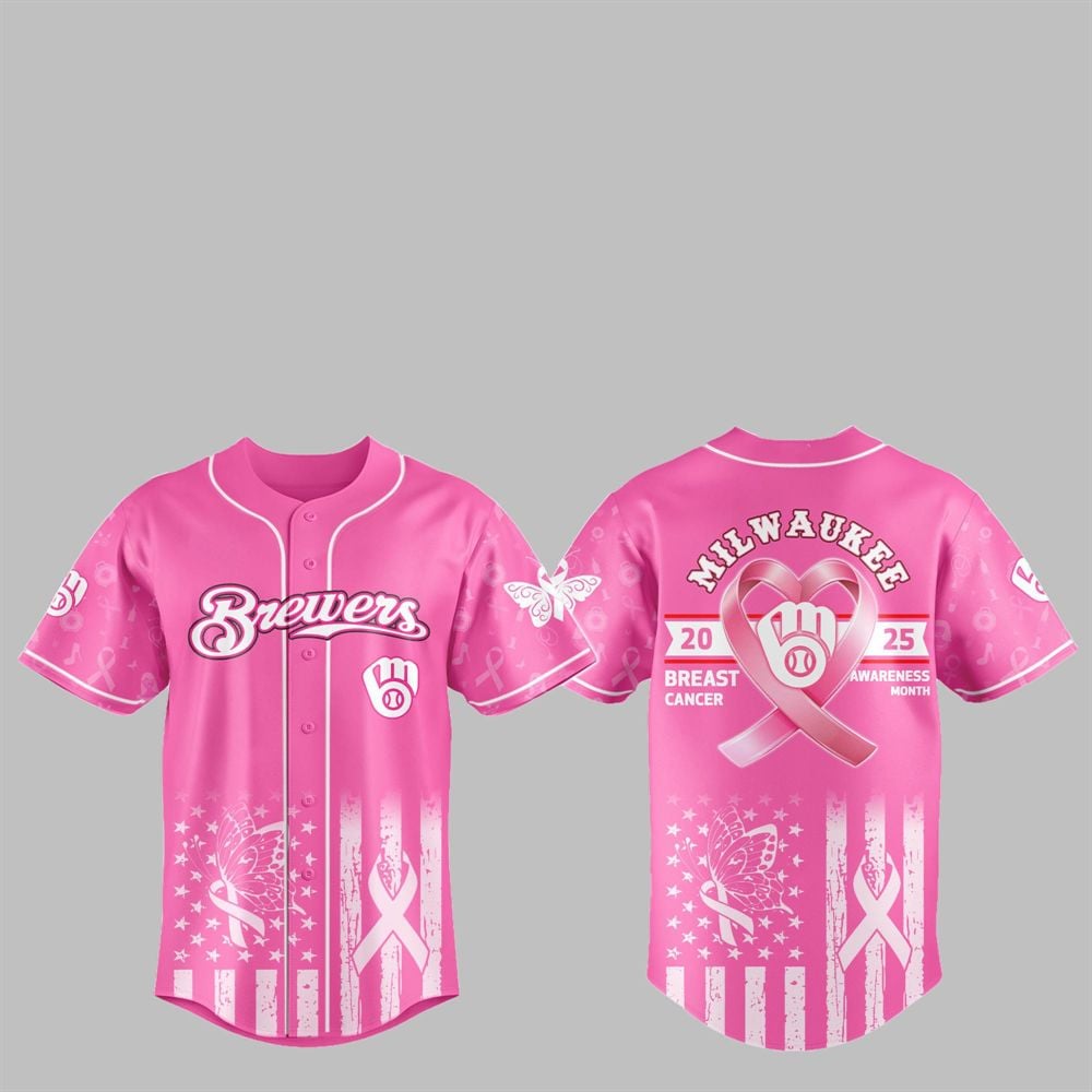 Brewers 2025 Breast Cancer Awareness Month Jersey - Grishko.com