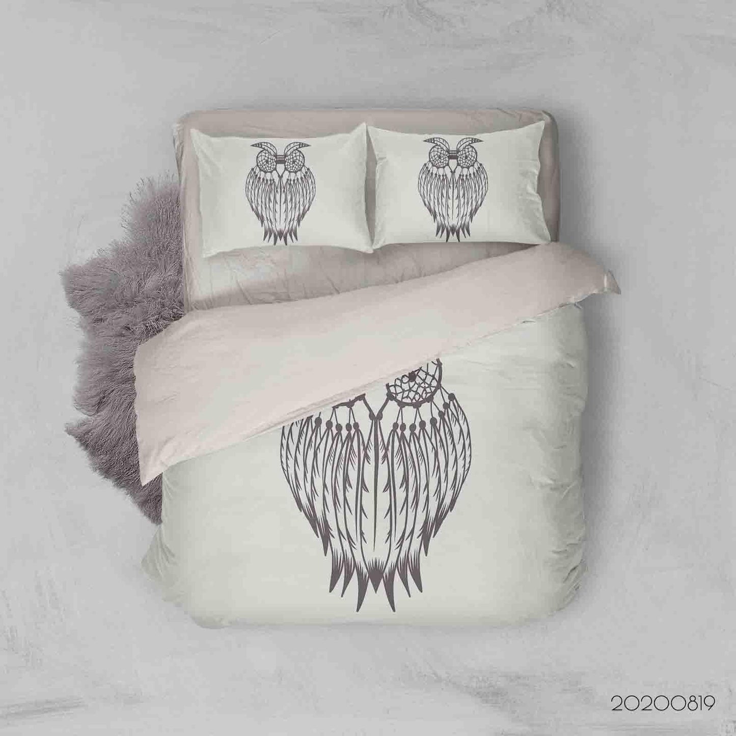 3D Abstract Owl Dreamcatcher Quilt Cover Set Bedding Set Duvet Cover Pillowcases LXL