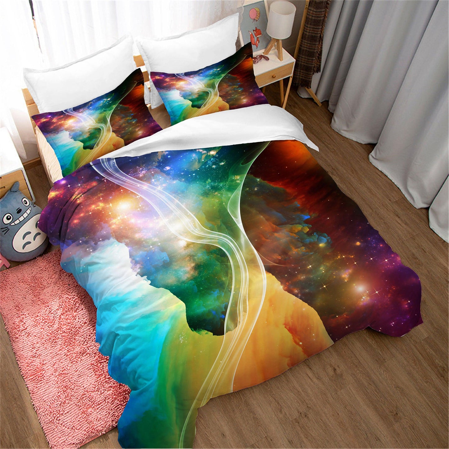 3D Abstract Space Universe Quilt Cover Set Bedding Set Duvet Cover Pillowcases 132