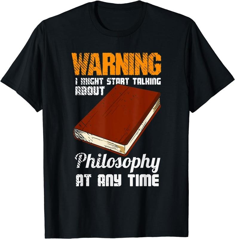[100% Cotton] Philosophy Thinker Freethinker Philosopher Philosophical T-Shirt Black