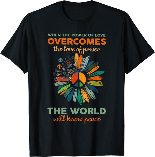 [100% Cotton] The Love Of Power Peace T-Shirt