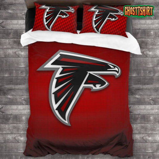 100 Washed Microfiber NFL Atlanta Falcons Logo Bedding Set
