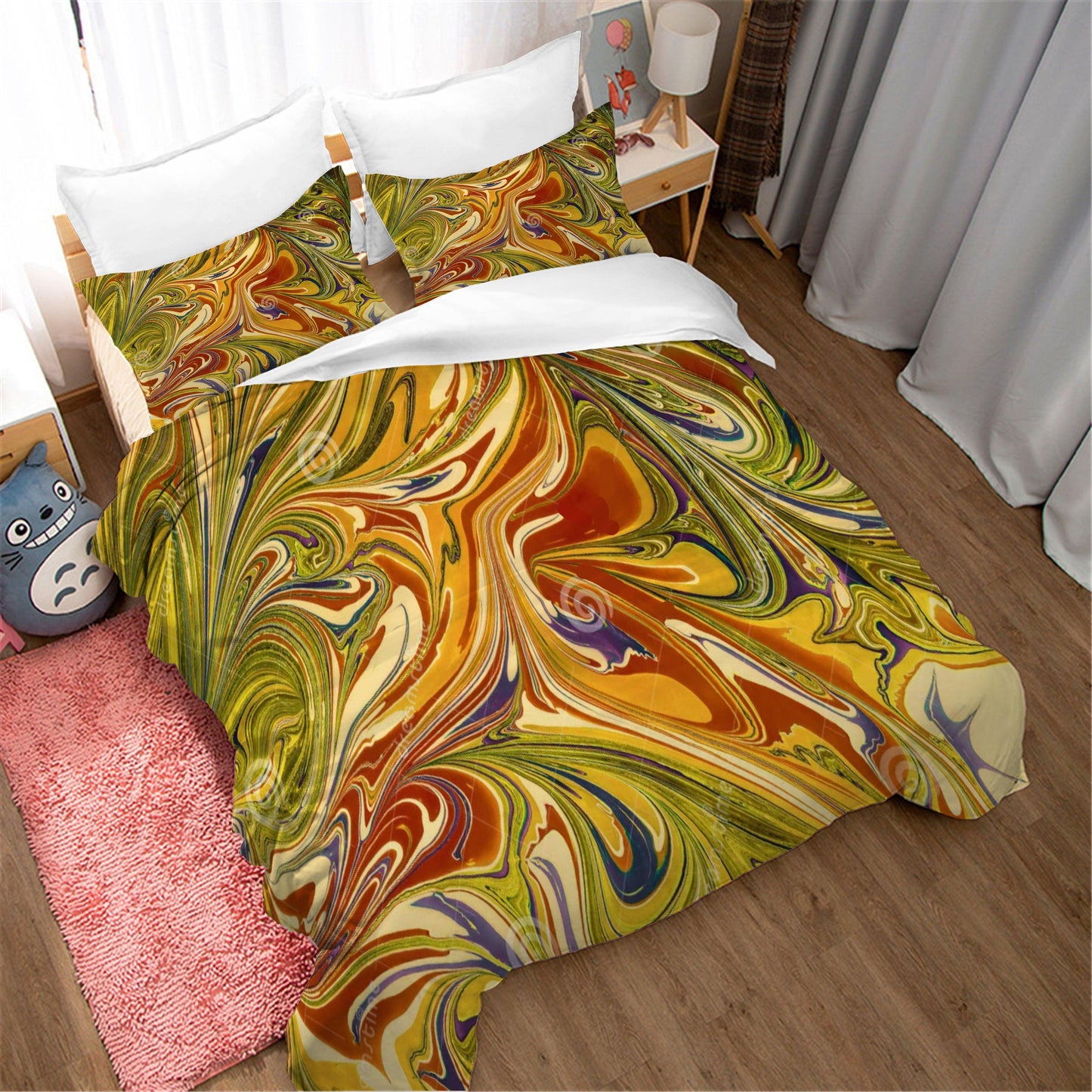 3D Blue Fluid Pattern Quilt Cover Set Bedding Set Duvet Cover Pillowcases 74