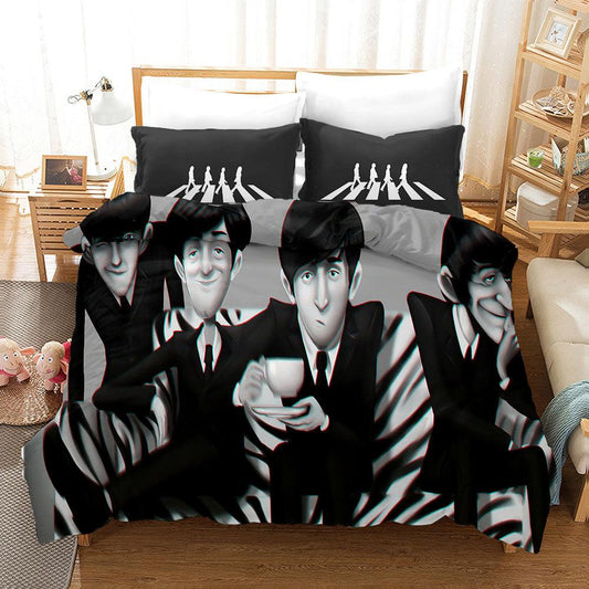 3D Band The Beatles Quilt Cover Set Bedding Set Pillowcases 63