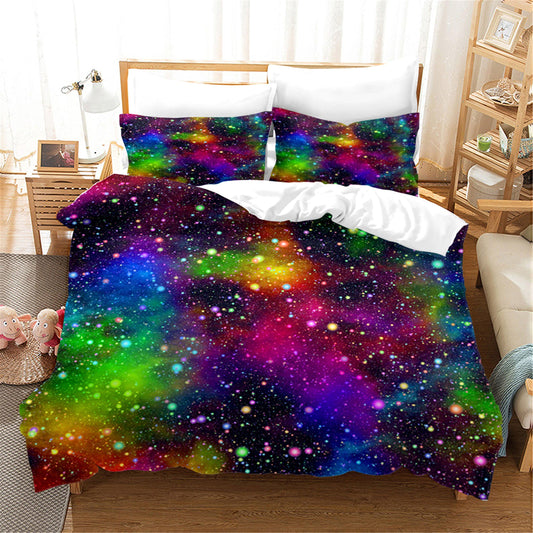 3D Abstract Space Universe Quilt Cover Set Bedding Set Duvet Cover Pillowcases 133