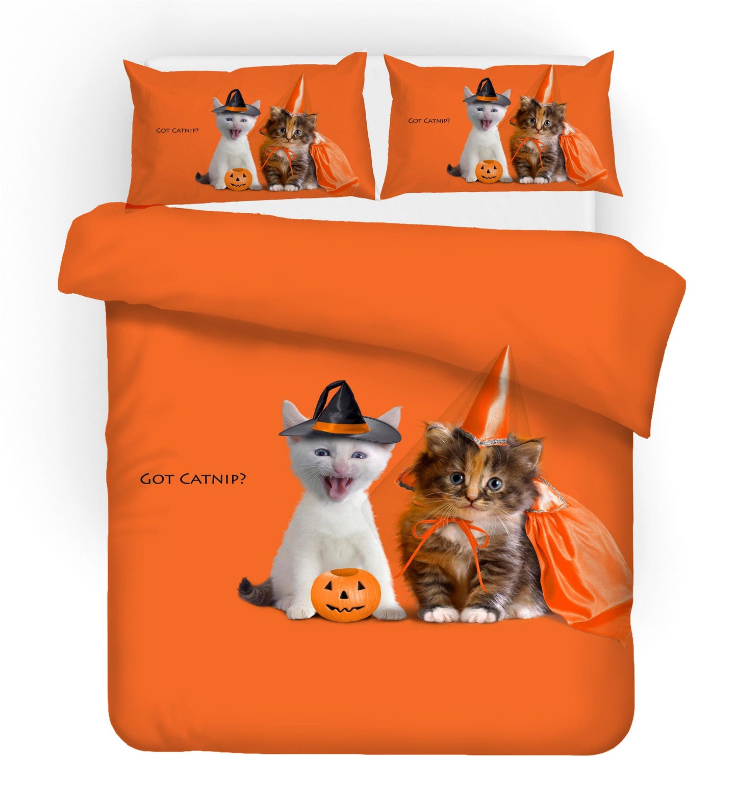 3D Cartoon Halloween Quilt Cover Set Bedding Set Duvet Cover Pillowcases WJ 1639